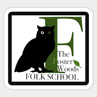 Foster Woods Folk School Logo Sticker